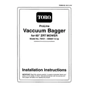 Toro ProLine 60-inch 79431 Bagger manual cover