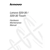 Lenovo S20-30 Touch Laptop manual cover