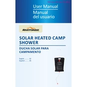 Adventuridge Solar Heated Camp Shower manual cover