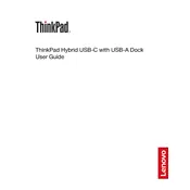 Lenovo ThinkPad  Hybrid USB-C with USB-A Dock manual cover