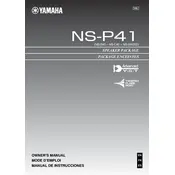 Yamaha NS-P41 Speaker manual cover