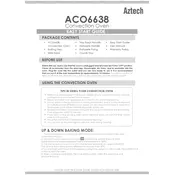 Aztech ACO6638 Oven manual cover