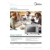 Midea 1025F0A Microwave manual cover