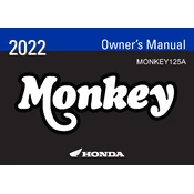 Honda Monkey 125A 2022 Motorcycle manual cover