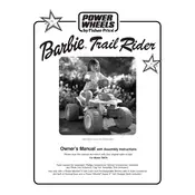 Power Wheels Mattel Barbie Trail Rider 78476 Toy manual cover