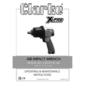 Clarke 3120145 CAT131 Air Impact Wrench manual cover