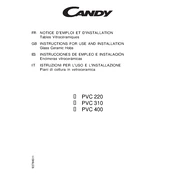 Candy PC PVC 400 N manual cover