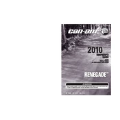 Can-Am Renegade 500 2010 Vehicle manual cover