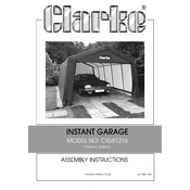 Clarke 3503574 CIG81216 Instant Garage manual cover