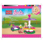 Mega Bloks Mattel Barbie Puppy Park DBM10 Construction Set manual cover