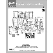 Barbie Mattel Fashion Show Mall G5214 Toy manual cover