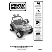 Power Wheels Mattel Jeep Wrangler Dora CDD17 Toy manual cover