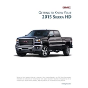 GMC Sierra HD 2015 manual cover