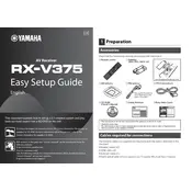 Yamaha RX-V375 Receiver manual cover