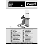 Scheppach HD12 3906301915 Dust Collector manual cover