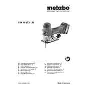 Metabo STA 18 LTX 140 Saw manual cover