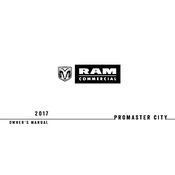 Ram Promaster City 2017 Van manual cover