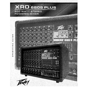 Peavey XRD 680S Plus Mixer manual cover