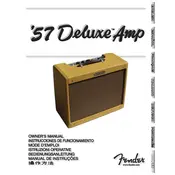 Fender 57 Deluxe Amp 8150500000 120V 60Hz Amplifier manual cover