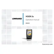 Lowrance Hook-3x Fish Finder manual cover