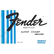 Fender Super Champ 1982 Amplifier manual cover