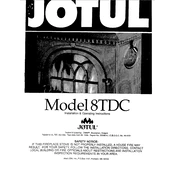 Jotul Model 8TDC Stove manual cover