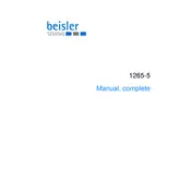 Dürkopp Adler Beisler 1265-5 Sewing Machine manual cover