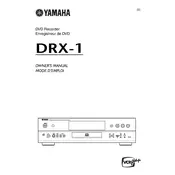 Yamaha DRX-1 Recorder manual cover