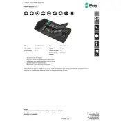 Wera Kraftform Kompakt 62 Screwdriver manual cover