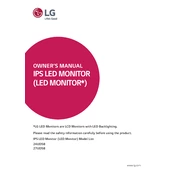 LG 24UD58 24UD58-B.AUS Monitor manual cover