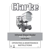 Clarke 6920415 IRD40 Infrared Diesel Heater manual cover