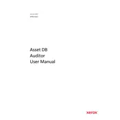 Xerox Asset DB Auditor Ver.4.8.1 Software manual cover