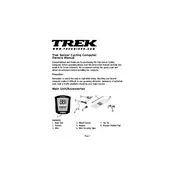 Trek Sensor 1.0 Bike Computer manual cover