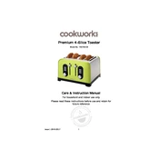 Cookworks 6991333 TA5705-CB Toaster manual cover