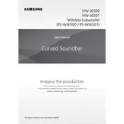 Samsung HW-J6500 Soundbar manual cover