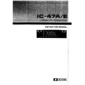 Icom IC-47A Transceiver manual cover