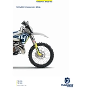 Husqvarna TE 250i 2018 Motorcycle manual cover