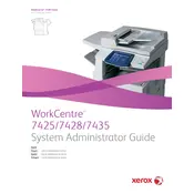 Xerox WorkCentre 7425 Printer manual cover