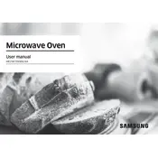 Samsung ME21K7010DG Microwave manual cover