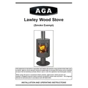 AGA Lawley Wood Stove Stove manual cover