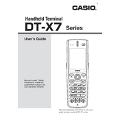 Casio DT-X7 Terminal manual cover