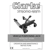 Clarke 7624100 VPJ300 Vheicle Positioning Jack manual cover