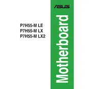 ASUS P7H55-M LE Motherboard manual cover