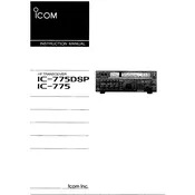 Icom IC-775 Transceiver manual cover