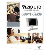 Vizio L13 TV manual cover