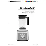 KitchenAid 7KSB4026 Blender manual cover