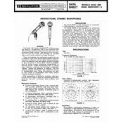 Shure 585SA Microphone manual cover