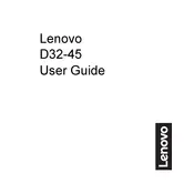 Lenovo D32-45 67A0-GAC2-WW Monitor manual cover