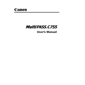 Canon MultiPASS C755 manual cover