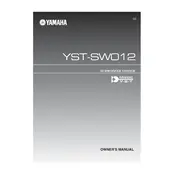 Yamaha YST-SW012 Subwoofer manual cover